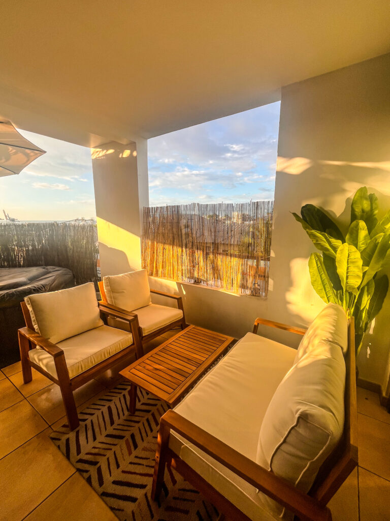 Terrasse de la Villa Cocooning